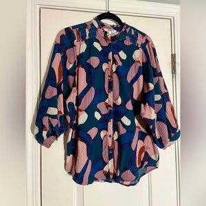 Fat Face Multicolor Abstract Women's Top